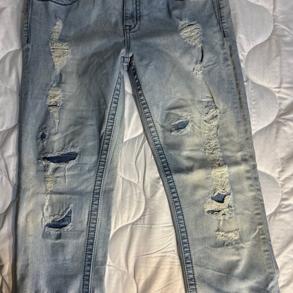 Miss Me Jeans Size 27 Inseam 23 inches Boyfriend Capri Weathered - Picture 2 of 14